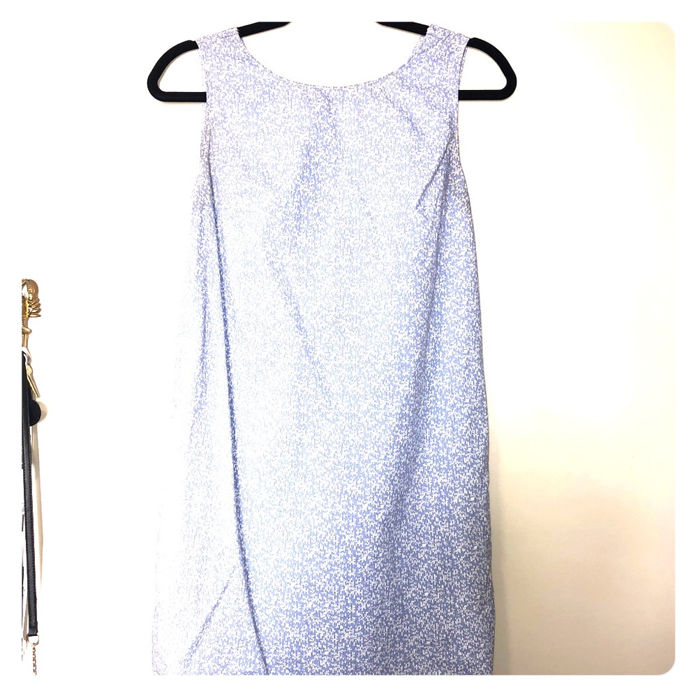 light blue shift dress